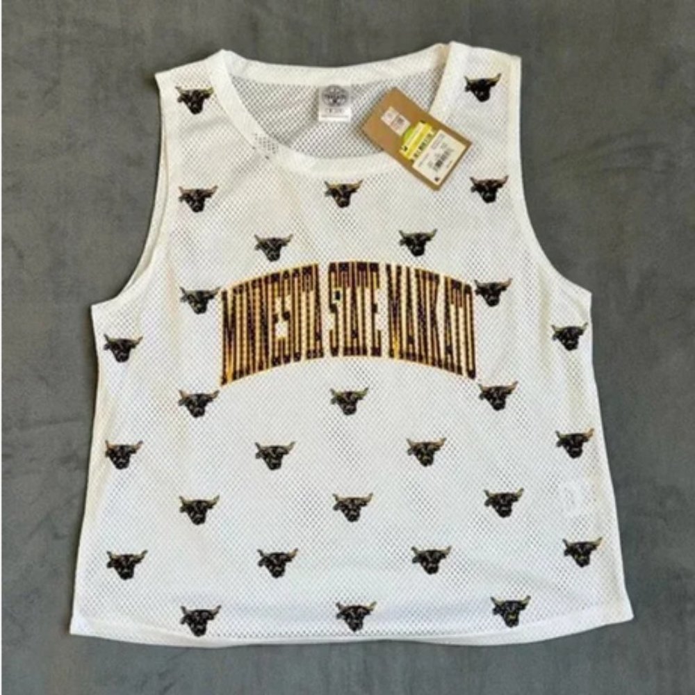 Minnesota State Mankato Women's Mesh Jersey White L 12/14